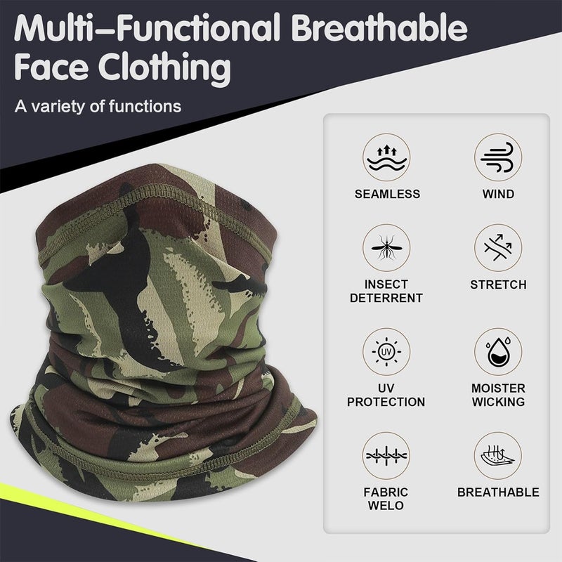 Cisnocr Cooling Neck Gaiter for Men Women Gator Face Mask Scart Cover Fishing Motorcycle Breathable Sun Protection Balaclava Bandana - Image 3
